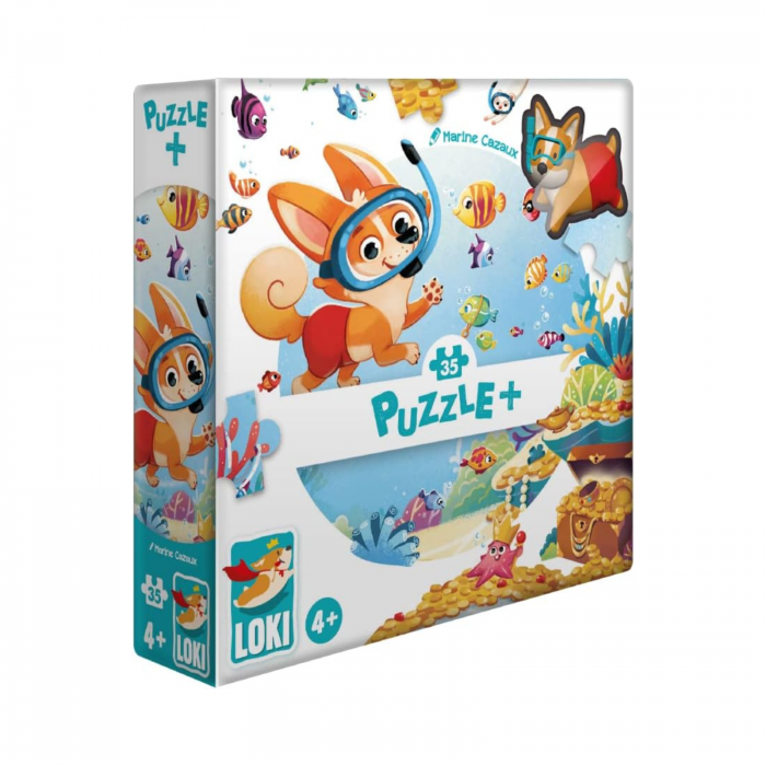 Puzzle Plus: Loki goes snorkeling - 35 pcs