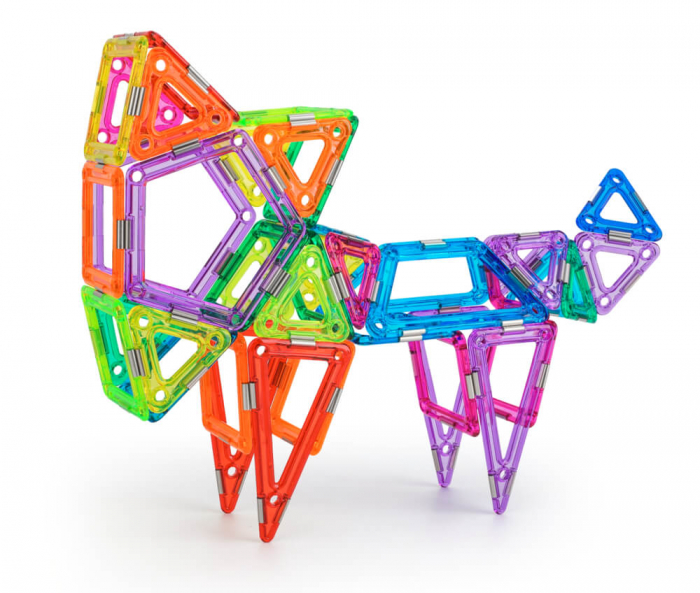 Resigilat - Set magnetic 83 pcs Magspace - Happy Zoo [8]