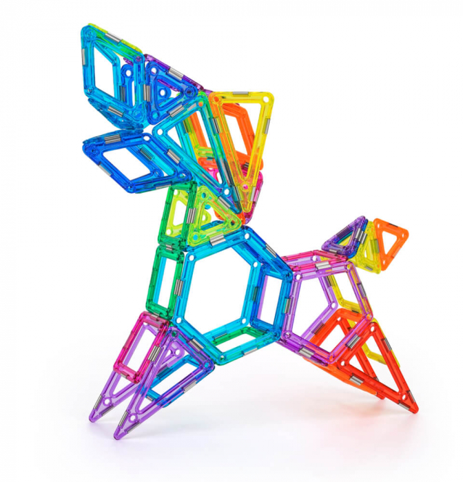 Resigilat - Set magnetic 83 pcs Magspace - Happy Zoo [9]