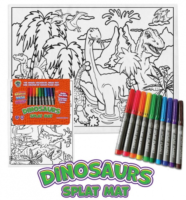 Servet de masa pentru colorat - Dinozauri [4]