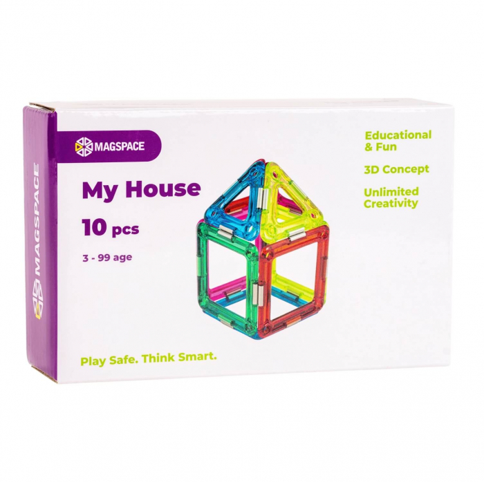 Set magnetic 10 pcs Magspace - My House [1]