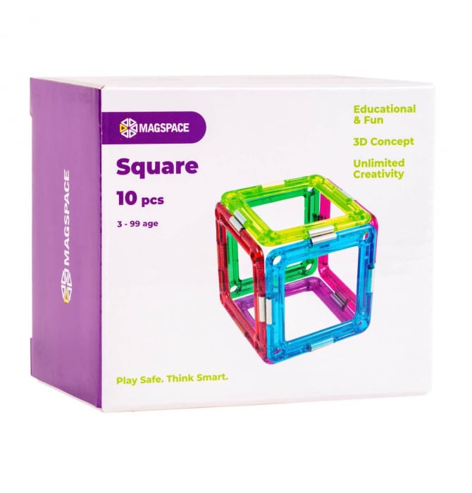 Set magnetic 10 pcs Magspace - Square [1]