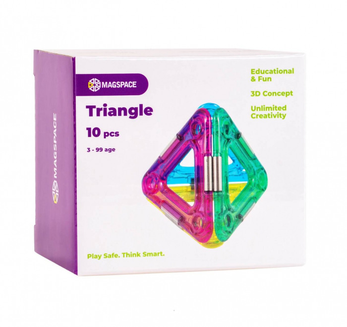 Set magnetic 10 pcs Magspace - Triangle [1]