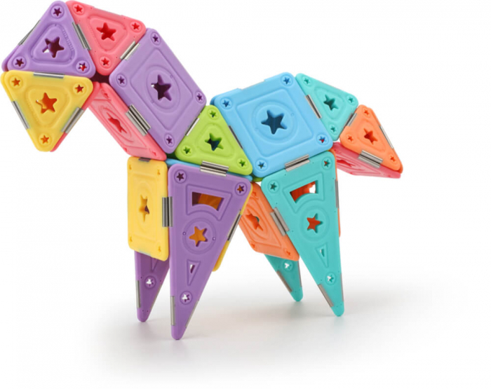 Set constructie magnetic 129 piese - Magspace [5]