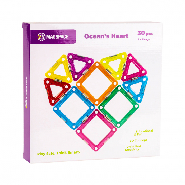 Set magnetic 30 pcs Magspace - Ocean's Heart [1]