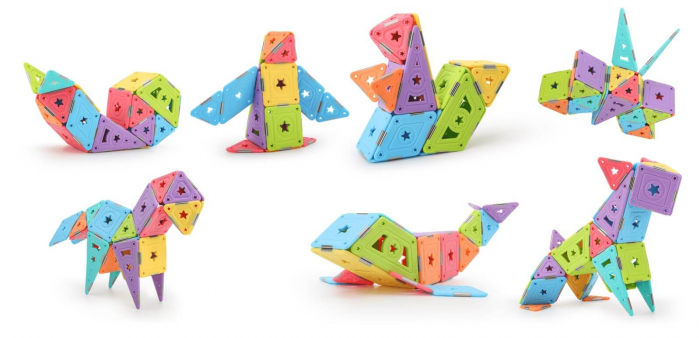 Set constructie magnetic 46 piese - Magspace [9]