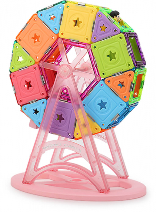 Set constructie magnetic 57 piese - Magspace [6]