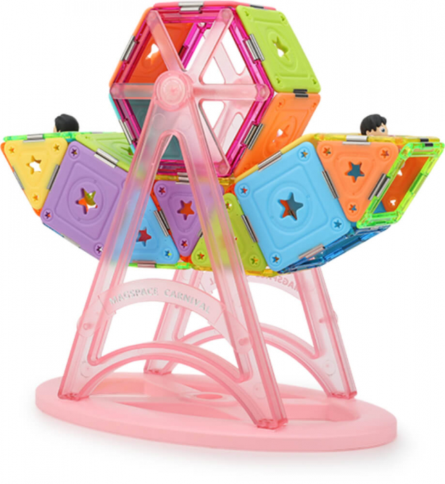 Set constructie magnetic 57 piese - Magspace [2]