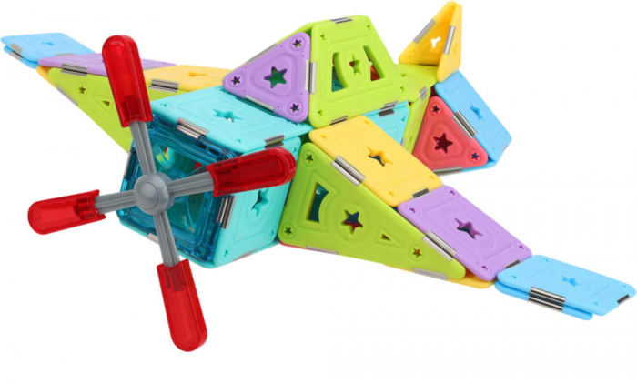 Set constructie magnetic 74 piese - Magspace [10]