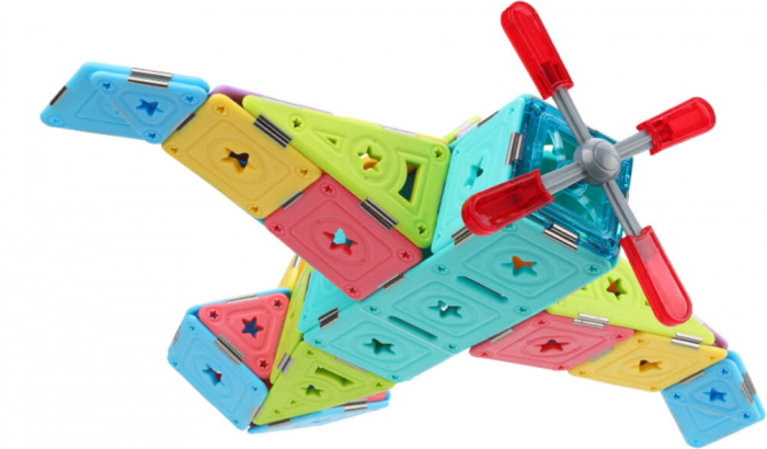Set constructie magnetic 74 piese - Magspace [9]