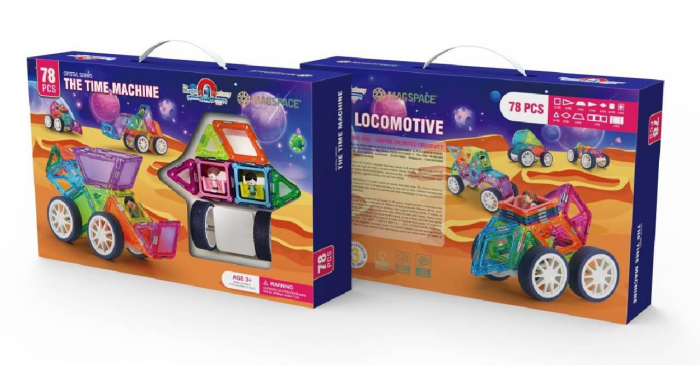 Set magnetic 78 pcs Magspace - The Time Machine [2]