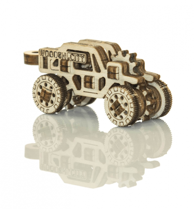 Set puzzle mecanic 3D - Masini curse (3 buc) [4]