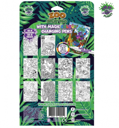 Carte de colorat cu markere magice - Zoo [2]