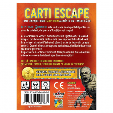 Carti Escape - Blestemul Sfinxului (RO) [2]