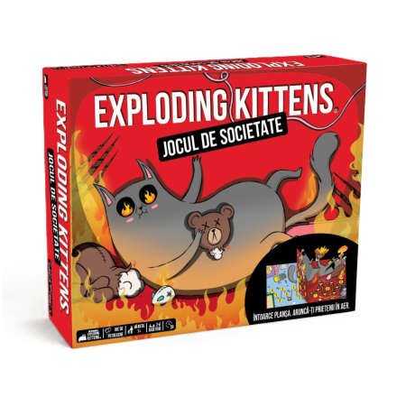 Jocuri de societate pentru familie - Exploding Kittens - Jocul de societate (RO)