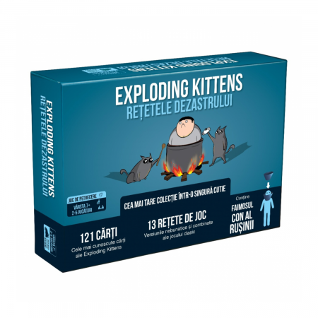 Jocuri de societate pentru familie - Exploding Kittens: Retetele Dezastrului (RO)