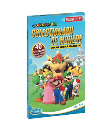 Jocuri de societate pentru copii - Joc Colectionarii de monede - Super Mario - Magnetic (RO)