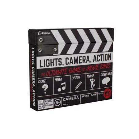 Jocuri de societate pentru familie - Mini joc Lights Camera Action