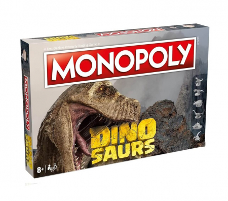 Jocuri de societate pentru copii - Monopoly Dinosaurs - Joc de Societate pentru Copii