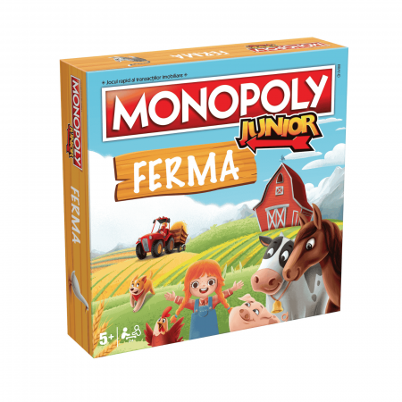 Jocuri de societate pentru copii - Monopoly Junior - Ferma (RO)