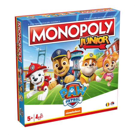 Jocurile de societate Gameology - Monopoly Junior Patrula Catelusilor - Paw Patrol (RO)