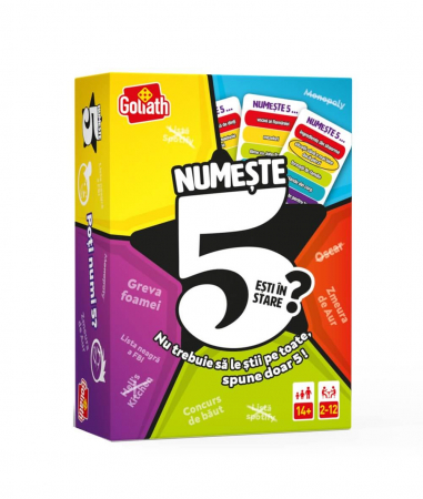 Jocuri de societate pentru familie - Numeste 5 (RO)