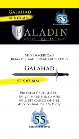 Paladin Card Sleeves: Galahad - Mini American, 4.1 x 6.3 cm [1]