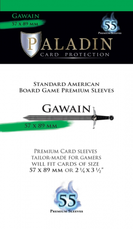 Paladin Card Sleeves: Gawain - Standard American, 5.7 x 8.9 cm [1]