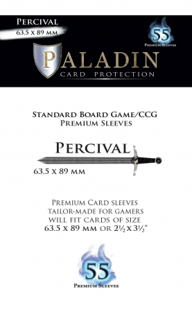 Paladin Card Sleeves: Percival - Standard, 6.3 x 8.9 cm [1]