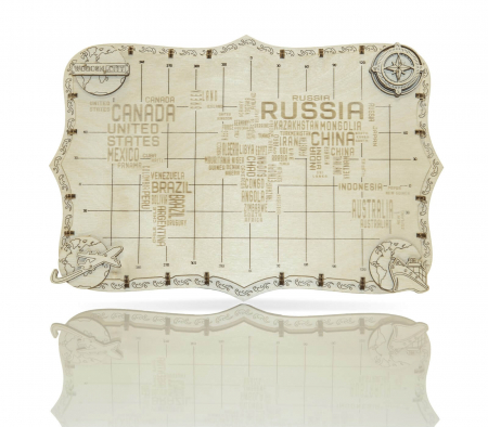 Puzzle 3D - Harta Lumii in cuvinte [3]