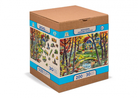 Puzzle din lemn - A Cottage in the Woods - 200 piese [4]