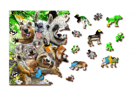Puzzle din lemn - Bear Paradise - 150 piese [5]