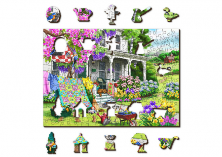 Puzzle din lemn - Countryside Garden - 200 piese [1]