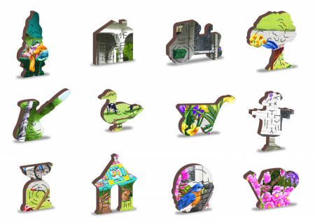 Puzzle din lemn - Countryside Garden - 200 piese [3]