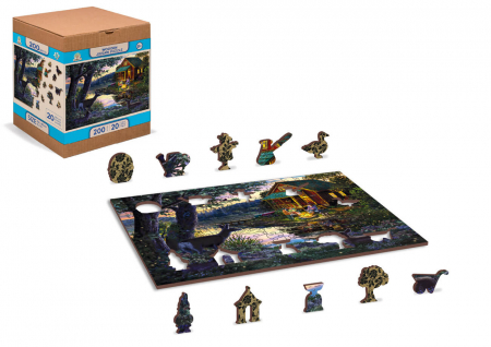Puzzle din lemn - Evening at the Lakehouse - 200 piese [2]