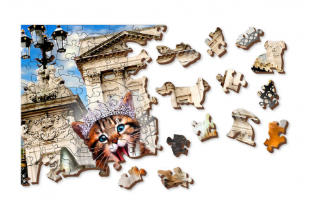 Puzzle din lemn - Kittens in London - 150 piese [5]