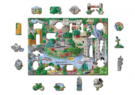 Puzzle din lemn - London Sights - 200 piese [1]