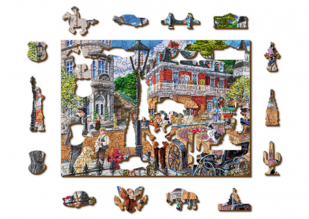Puzzle din lemn - Main Street - 200 piese [1]