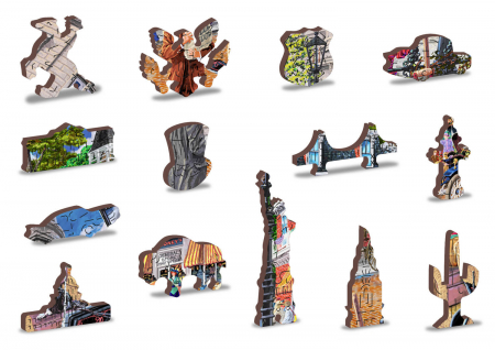 Puzzle din lemn - Main Street - 200 piese [3]
