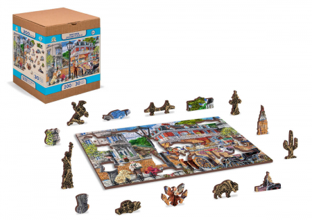 Puzzle din lemn - Main Street - 200 piese [2]