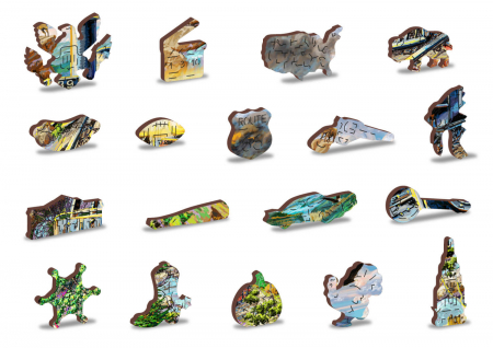 Puzzle din lemn - Railway - 200 piese [4]