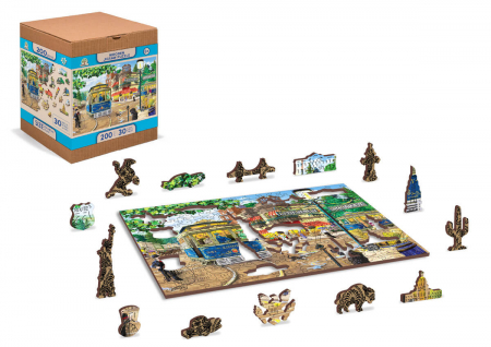 Puzzle din lemn - Victorian Street - 200 piese [2]