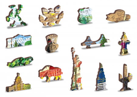 Puzzle din lemn - Victorian Street - 200 piese [3]