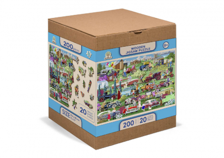 Puzzle din lemn - Vintage Cars - 200 piese [4]