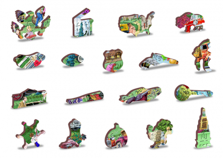 Puzzle din lemn - Vintage Cars - 200 piese [3]