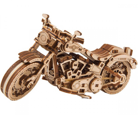 Puzzle din lemn Wooden City - Puzzle mecanic 3D - Cruiser V-Twin
