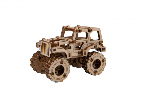 Puzzle din lemn Wooden City - Puzzle mecanic 3D - Monster Truck 1