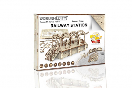 Puzzle mecanic 3D - Statie de tren [1]