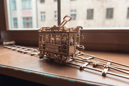 Puzzle mecanic 3D - Tramvai cu sine [5]