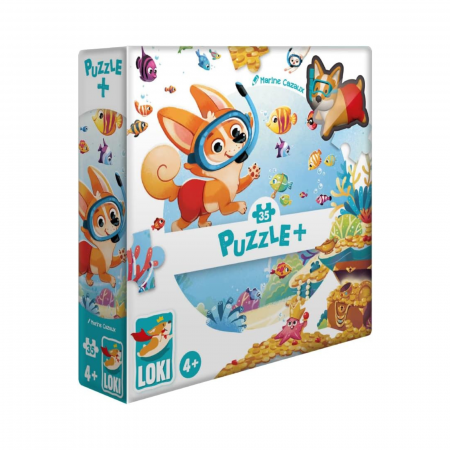 Puzzle Plus: Loki goes snorkeling - 35 pcs [0]